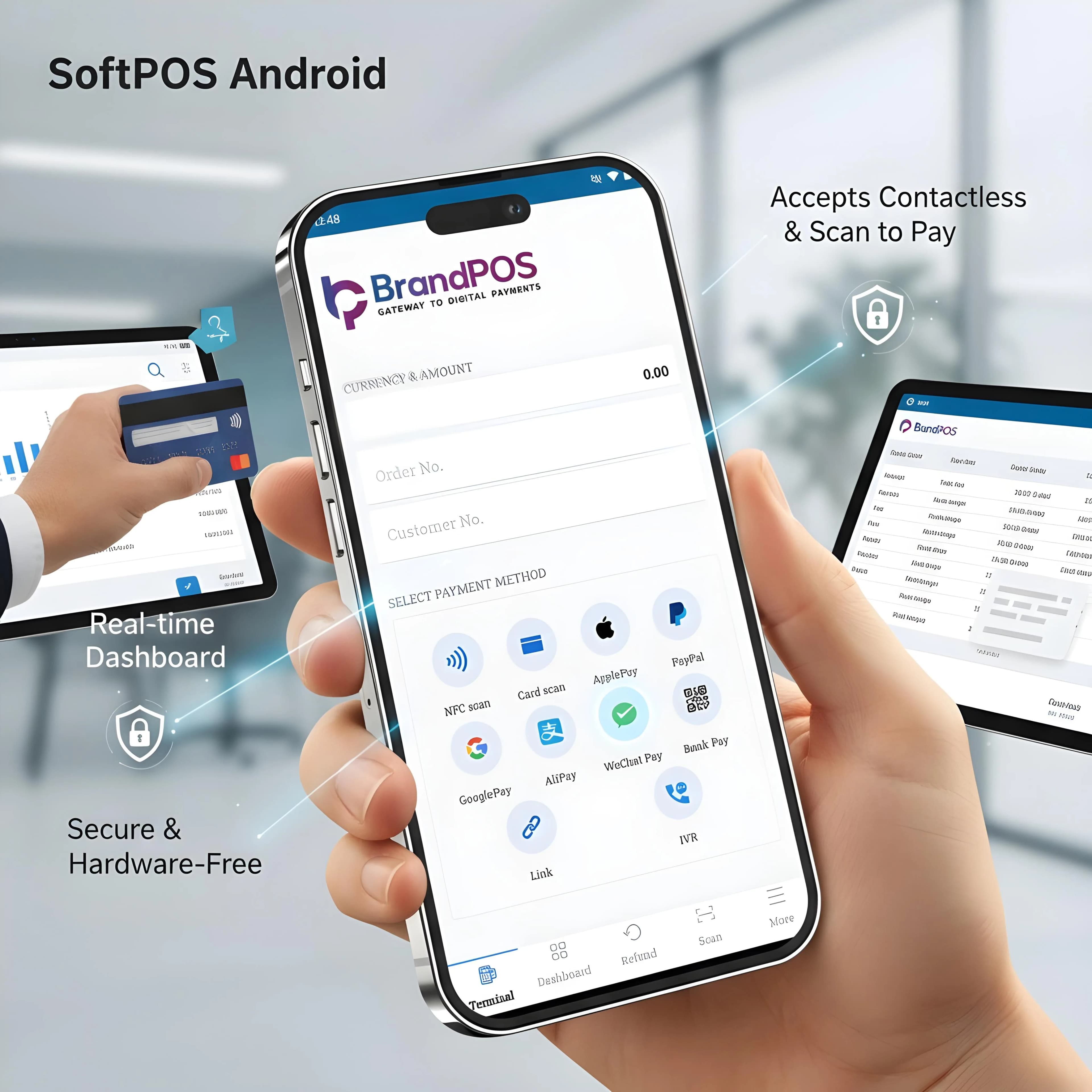 Funktionen unserer SoftPOS Android-Lösung