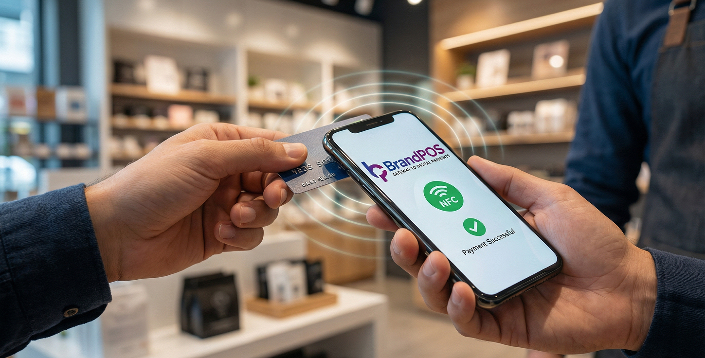 Unternehmen, das mobile Zahlungslösungen nutzt