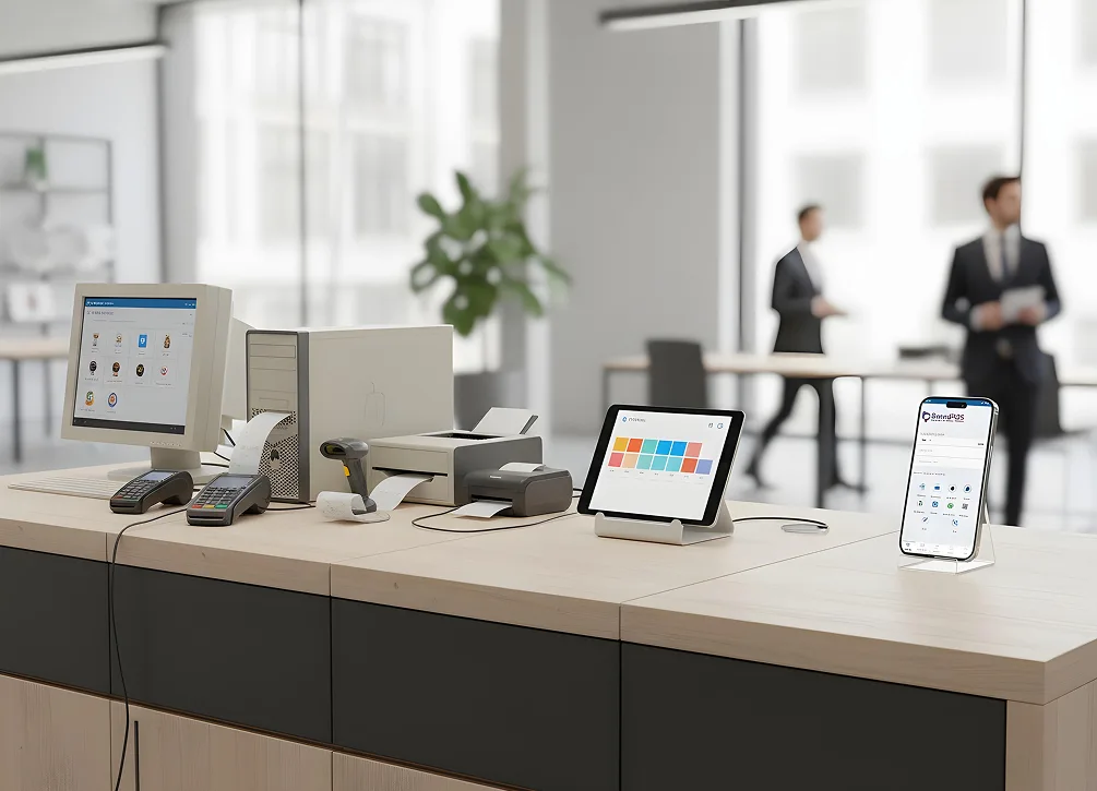 POS-Software-Kostenaufschlüsselung Infografik 2025 zeigt Cloud- vs. On-Premises-Preise